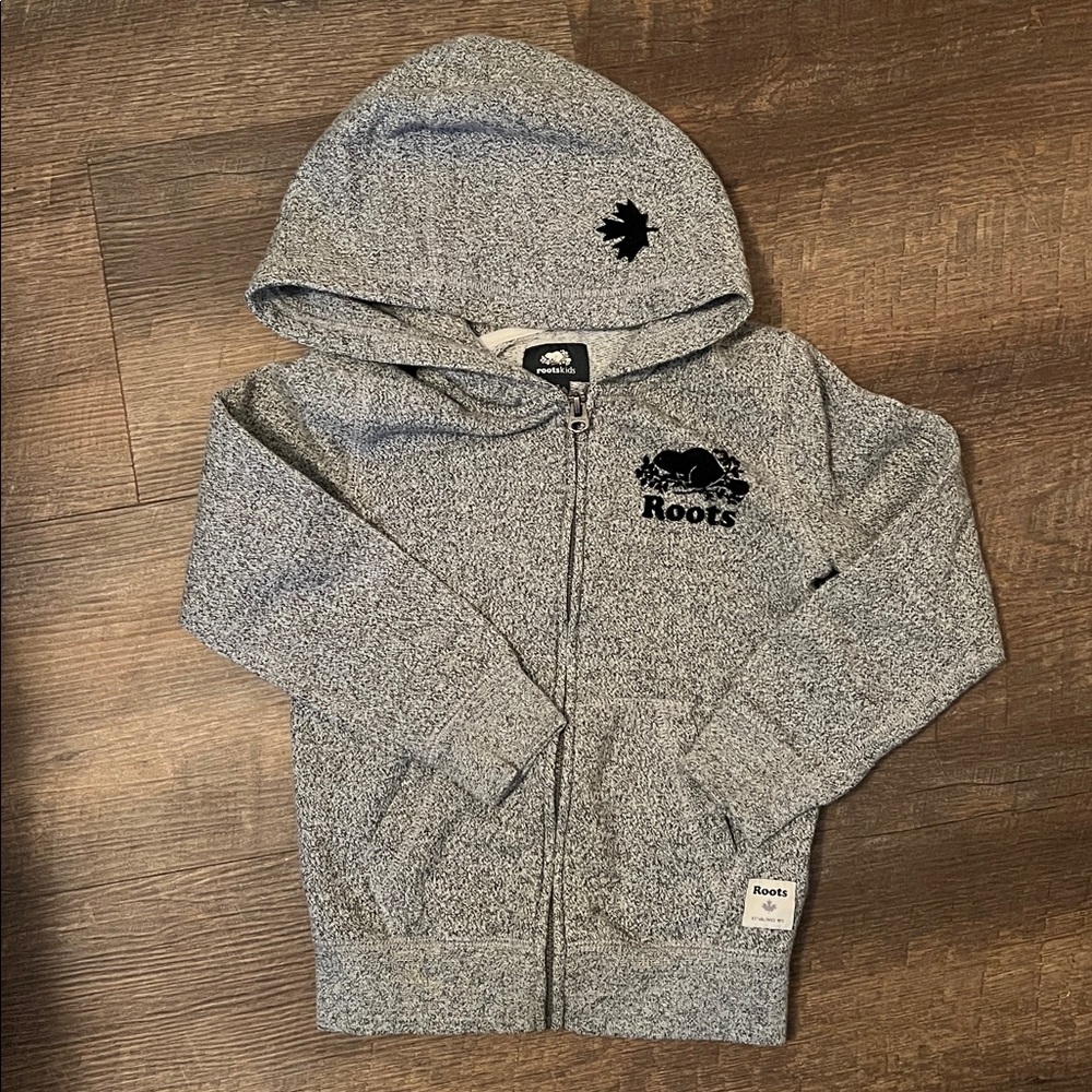 Roots Heather Gray Full-Zip Hoodie